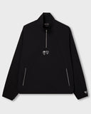 The Shield Track Top 1/4 Zip - Black